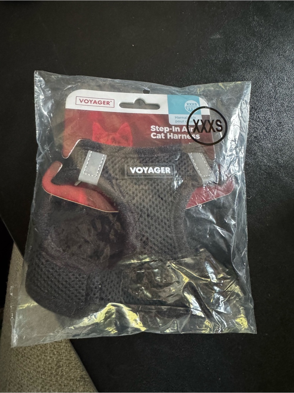 Voyager Step-In Cat Harness - Black